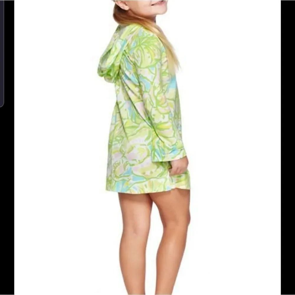 Lilly Pulitzer girls Noelle hooded tunic dress sz L (8-10)
